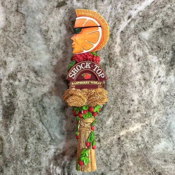 Shock Top Raspberry Wheat Beer Tap Handle - Picture 1 of 6